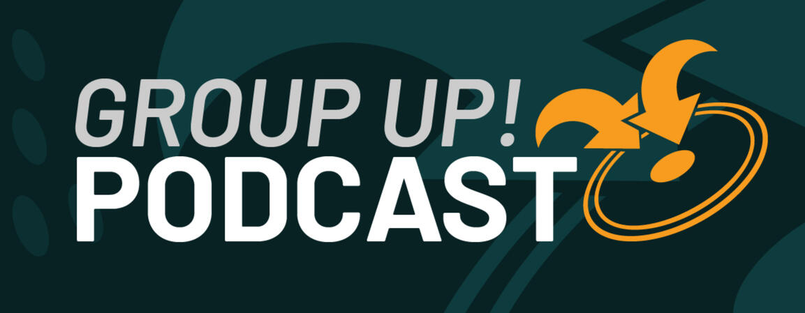 Group Up! Podcast visuals for SVB